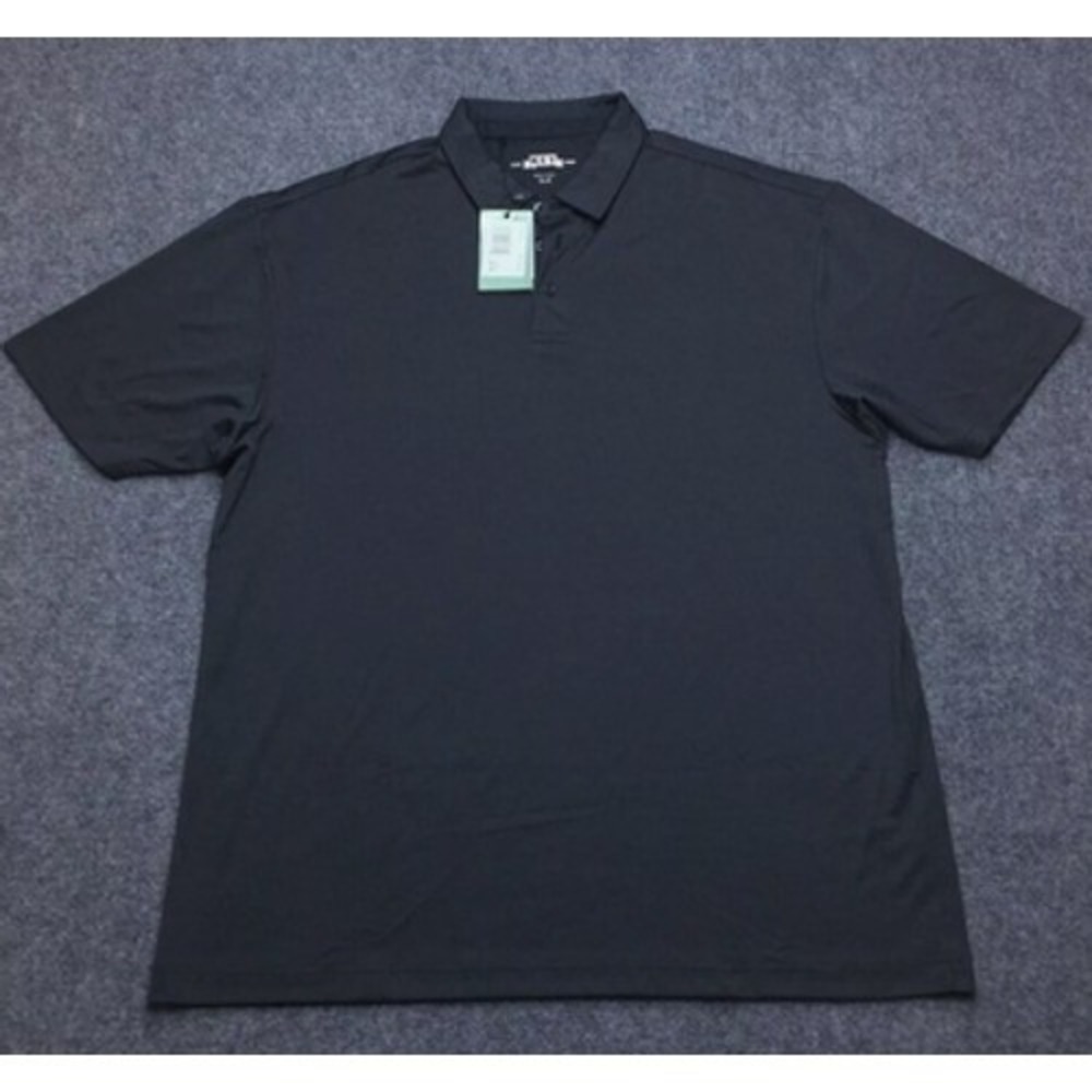 Key Polo Shirt Mens XL Black Victory Performance Golf Athletic Fit Stretch Work